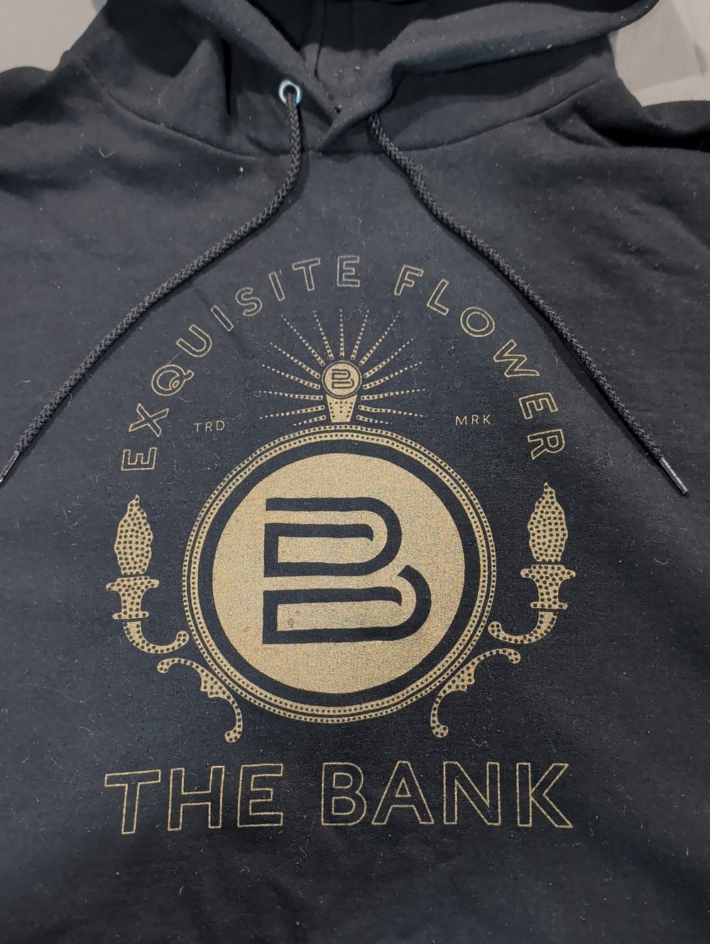 Champion Hoodie W/ The Bank Exquisite Flower Logo - Size XXL